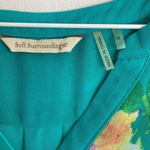 Soft Surrounding Womens 1/4 Button Up Tunic Top - Picture 9 of 11